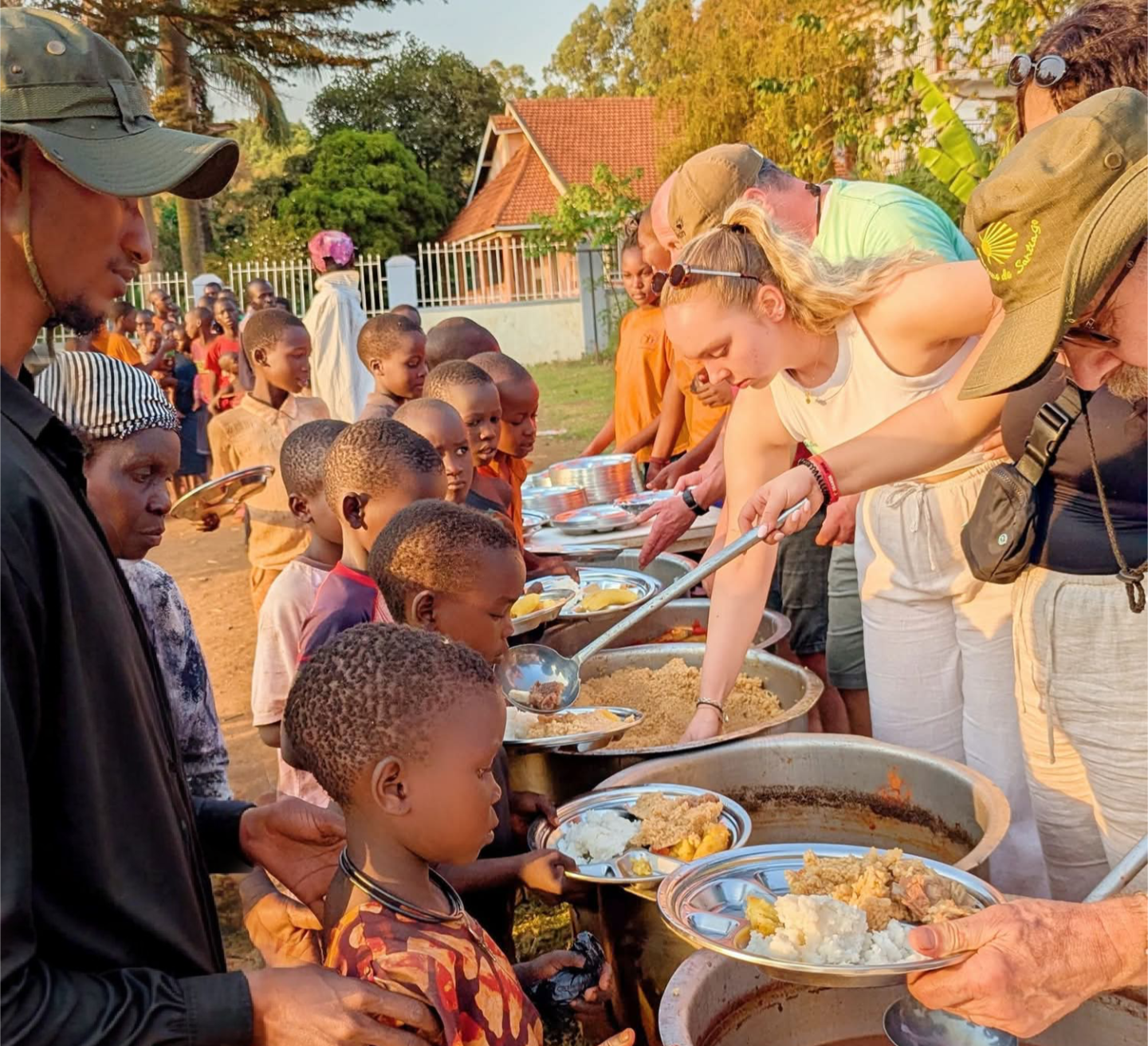 Community feeding program in Uganda
